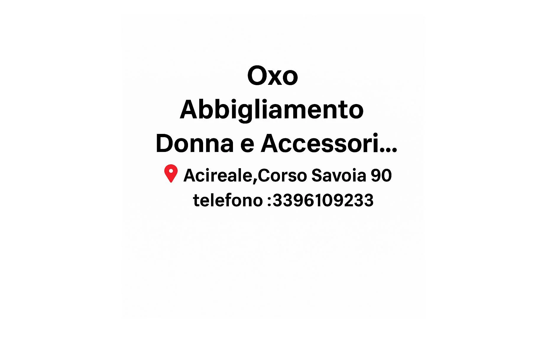 Occasioni d’Uso OXO Moda